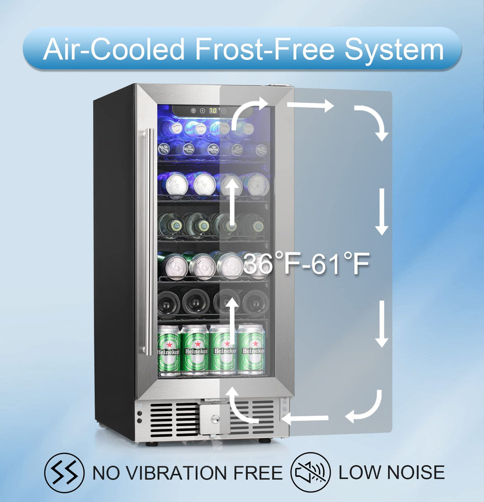 Antarctic Star 15 Inch Beverage Refrigerator Cooler