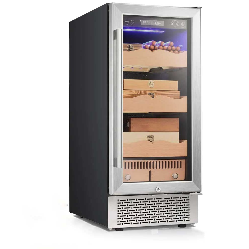 15 Inch Cigar Humidor Electric Humidor Black