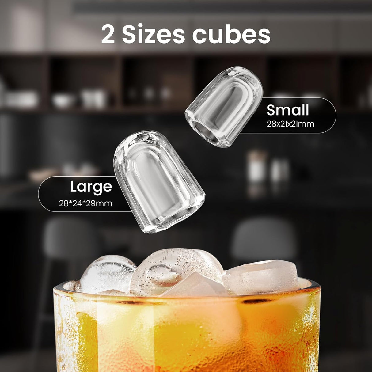 26LBS/24H Countertop Ice Machine with 3.3L Removable Water Tank - ANTARCTIC - STARice maker