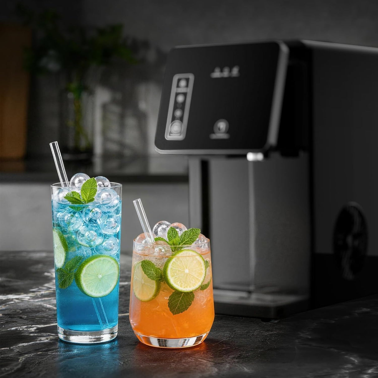 26LBS/24H Countertop Ice Machine with 3.3L Removable Water Tank - ANTARCTIC - STARice maker