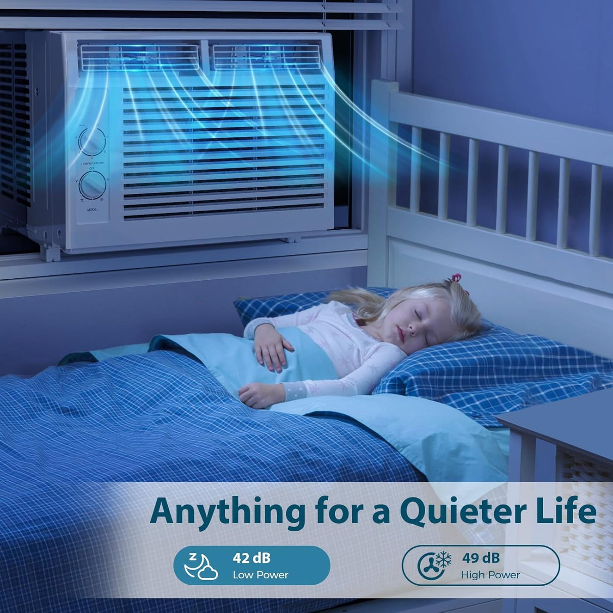 5,000 BTU Small Air Conditioner Window Unit Cool Up to 150 Sq.ft - ANTARCTIC - STARAir Conditioner