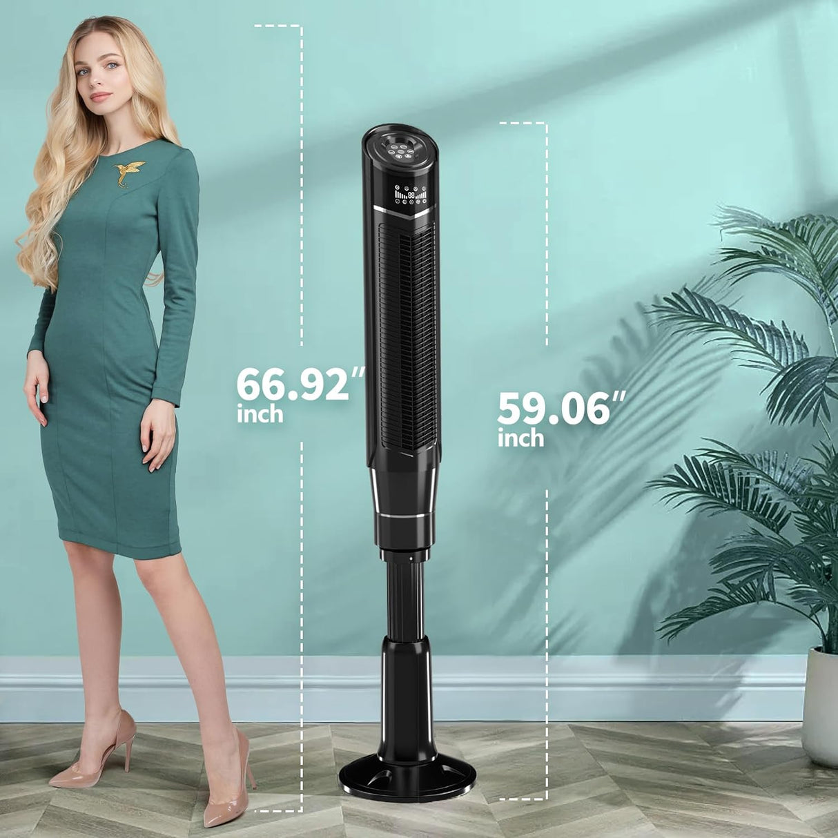 GlideAir 59_Antarctic Star Tower Fan 360°Oscillating Fan-59 Inch