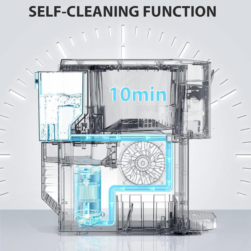 Antarctic Star Nugget Ice Maker with Soft Chewable Ice 44 Lbs/24H