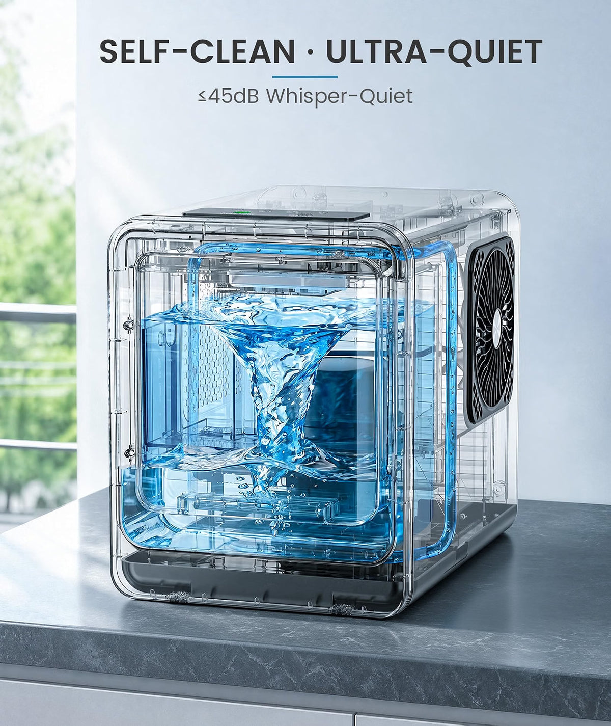 Nugget Ice Maker Countertop, Ready in 4 Mins, 35Lbs/24H