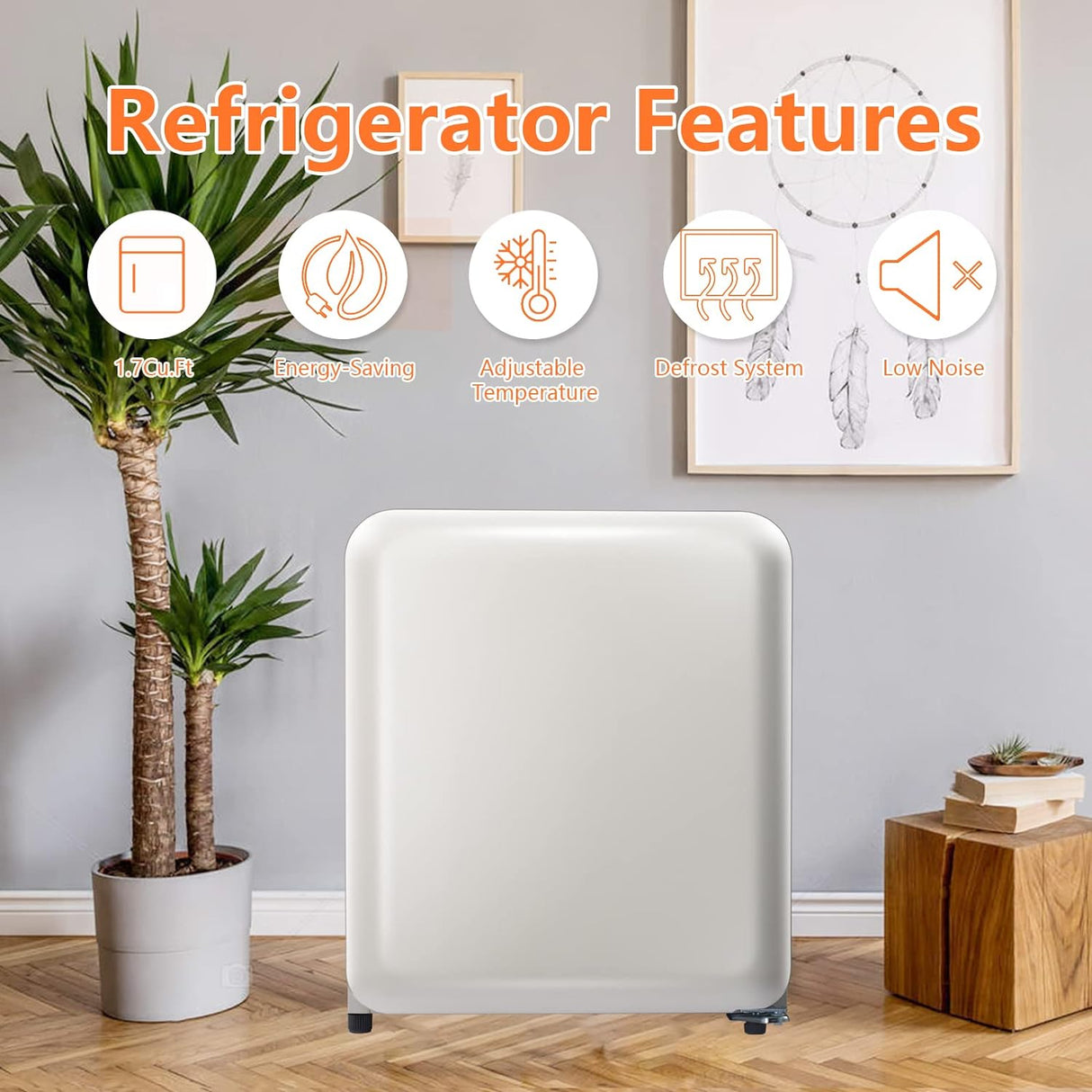 Antarctic Star Compact Refrigerator Mini Fridge for Beverage