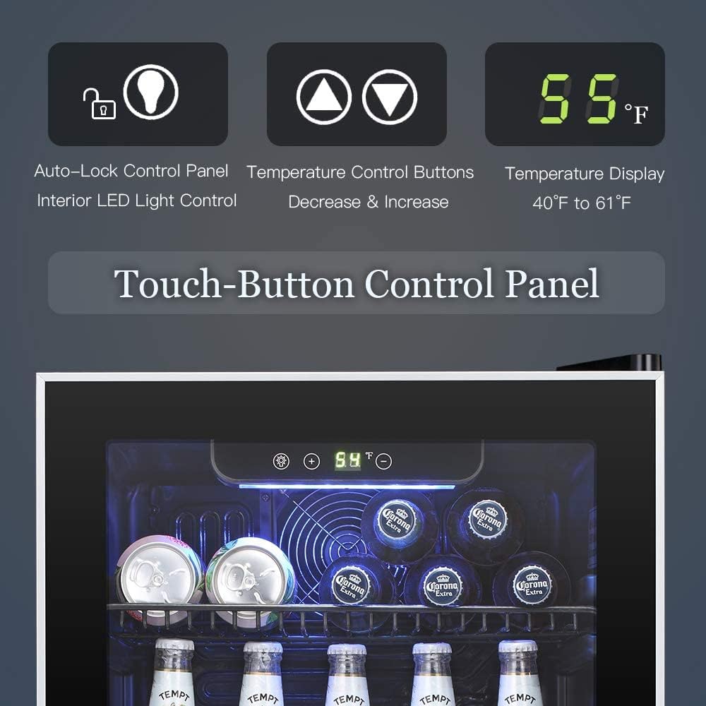 Antarctic Star Beverage Refrigerator Cooler 3.2cu.ft