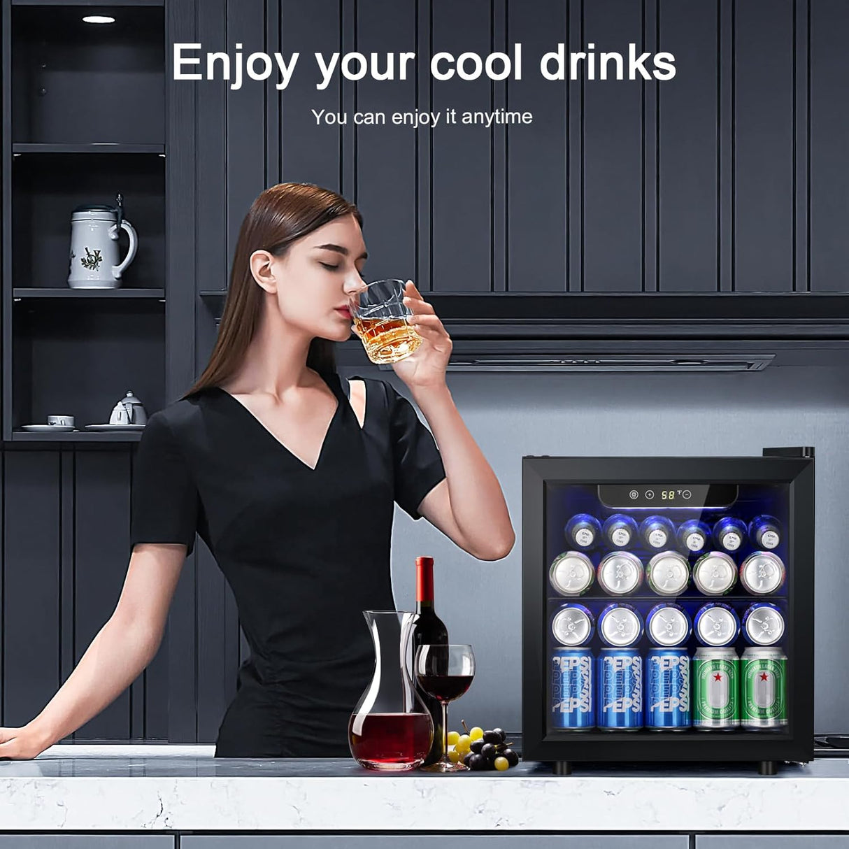 Antarctic Star 12 Bottle/48 Can Beverage Refrigerator Cooler - 1.3 cu.ft - ANTARCTIC - STAR