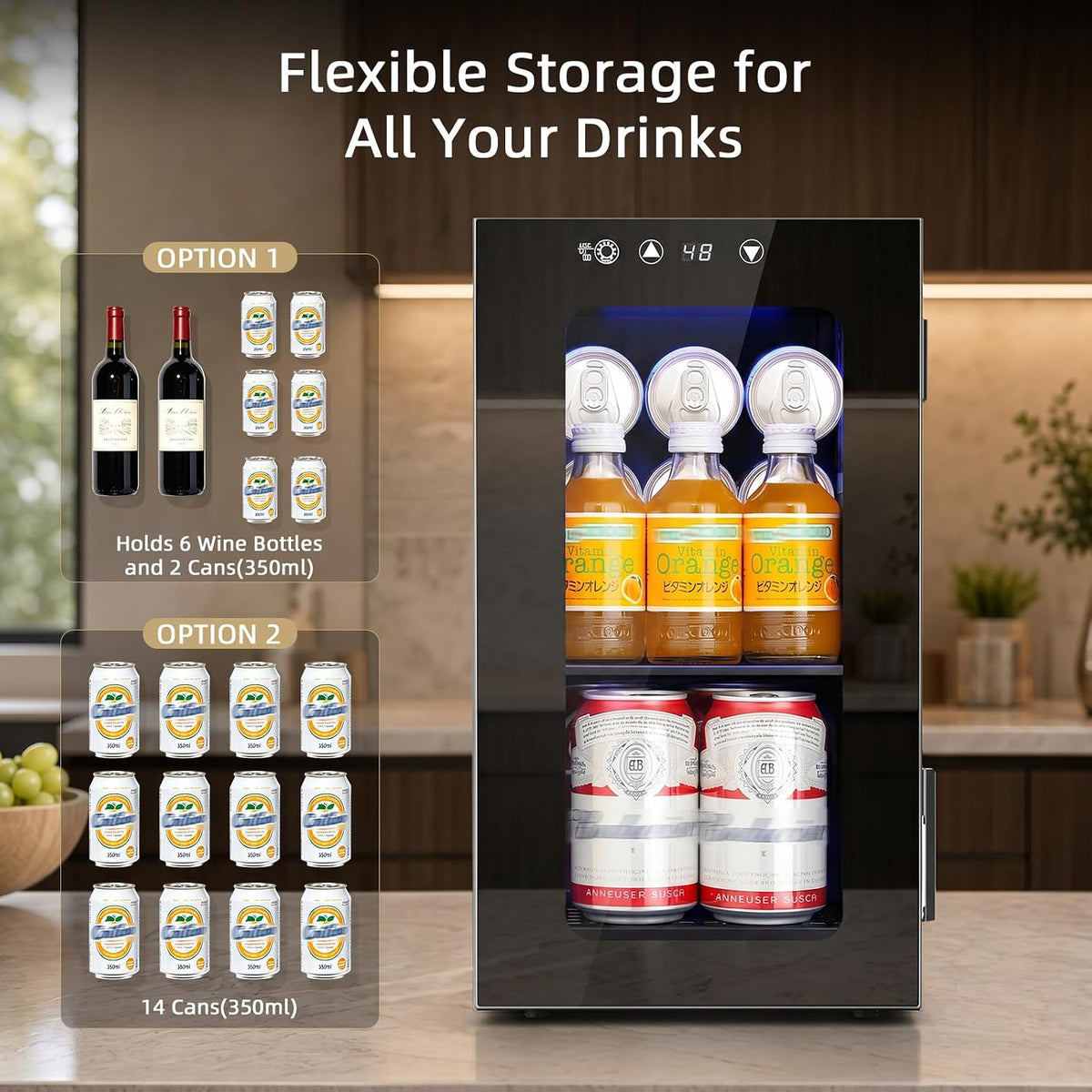 Antarctic Star 12-Can Countertop Beverage Refrigerator - ANTARCTIC-STARBeverage Refrigerators
