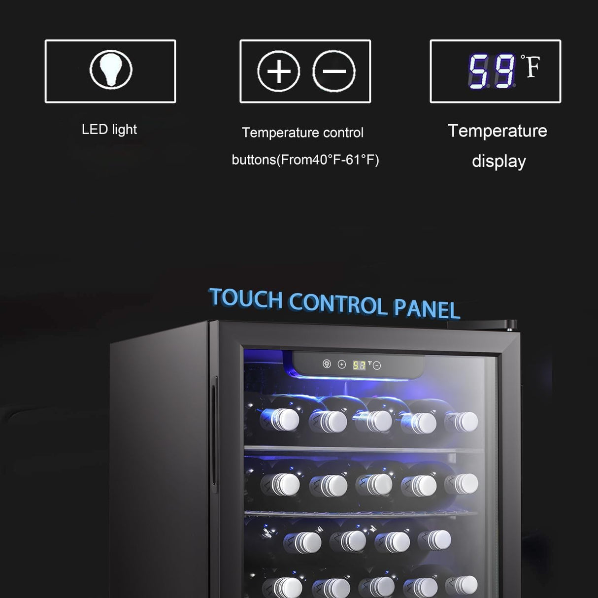 Antarctic Star 24 Bottle Wine Cooler/Cabinet Beverage Refrigerator - ANTARCTIC - STAR