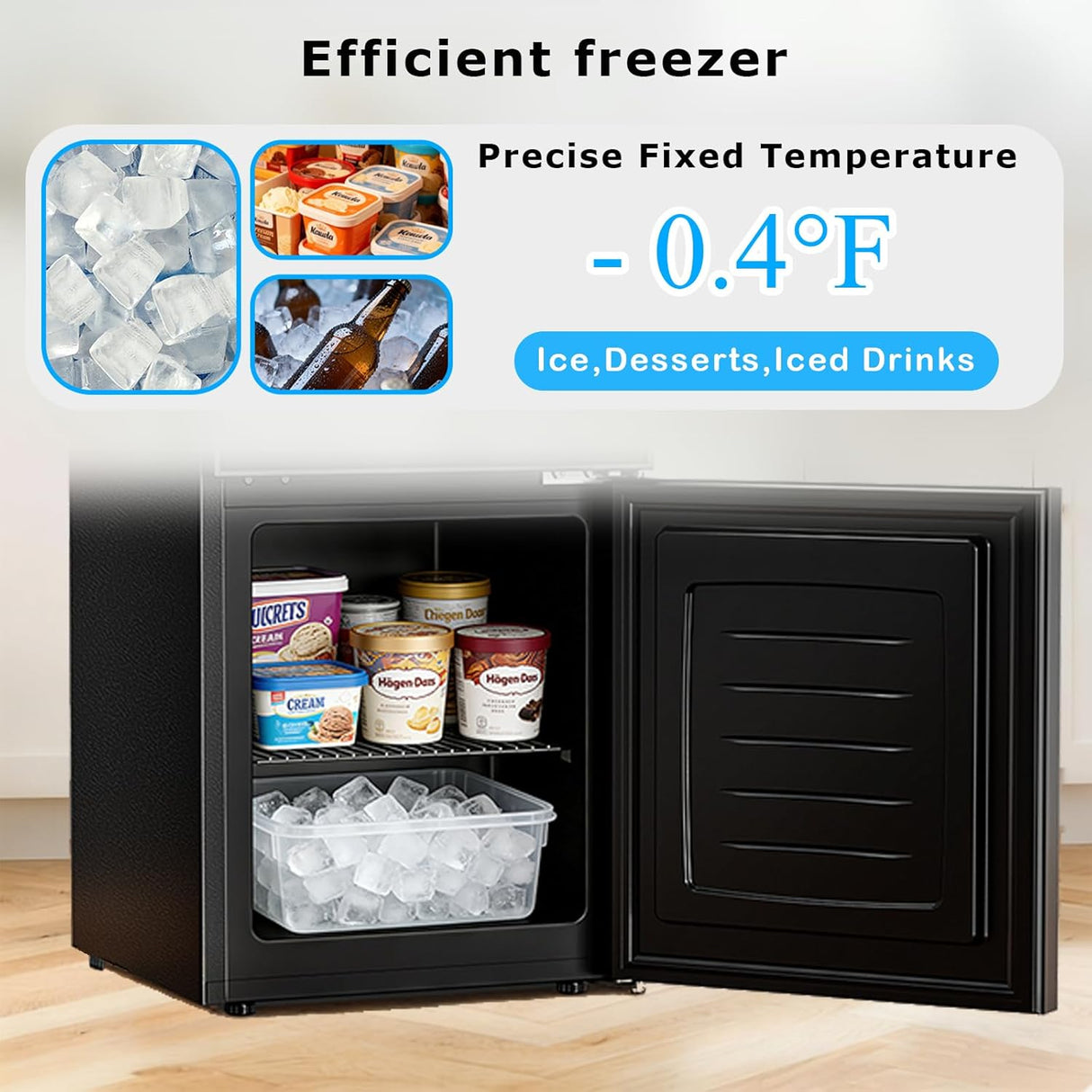 Antarctic Star 2.6 Cu. Ft. Mini Fridge with Freezer - ANTARCTIC - STARBeverage Refrigerators