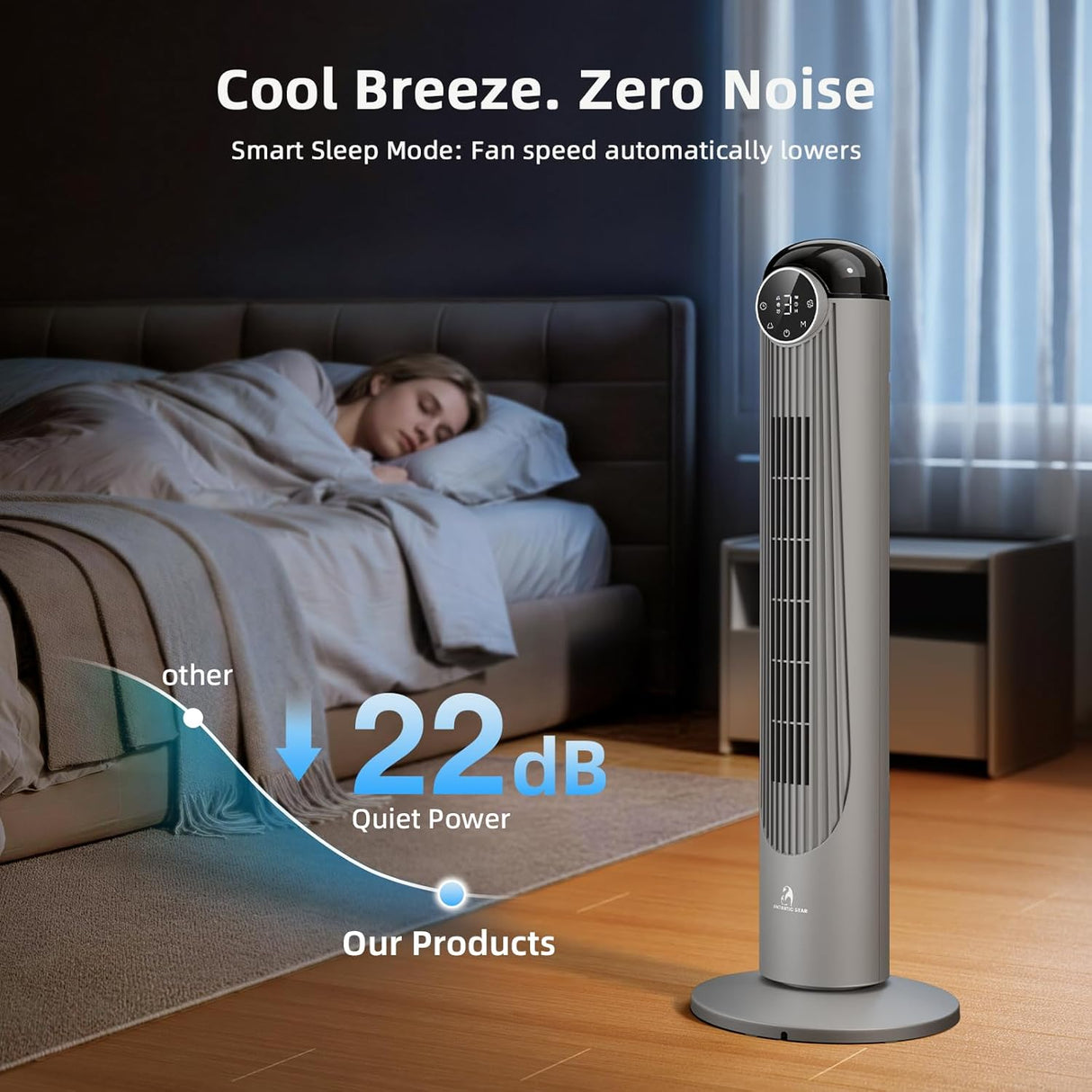 Antarctic Star 36 Inch & 42 Inch Tower Fan 76001ETF0 - ANTARCTIC - STARTower Fan
