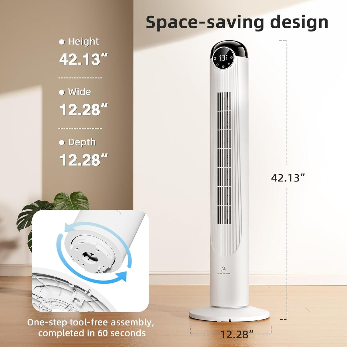 Antarctic Star 36 Inch & 42 Inch Tower Fan 76001ETF0 - ANTARCTIC - STARTower Fan