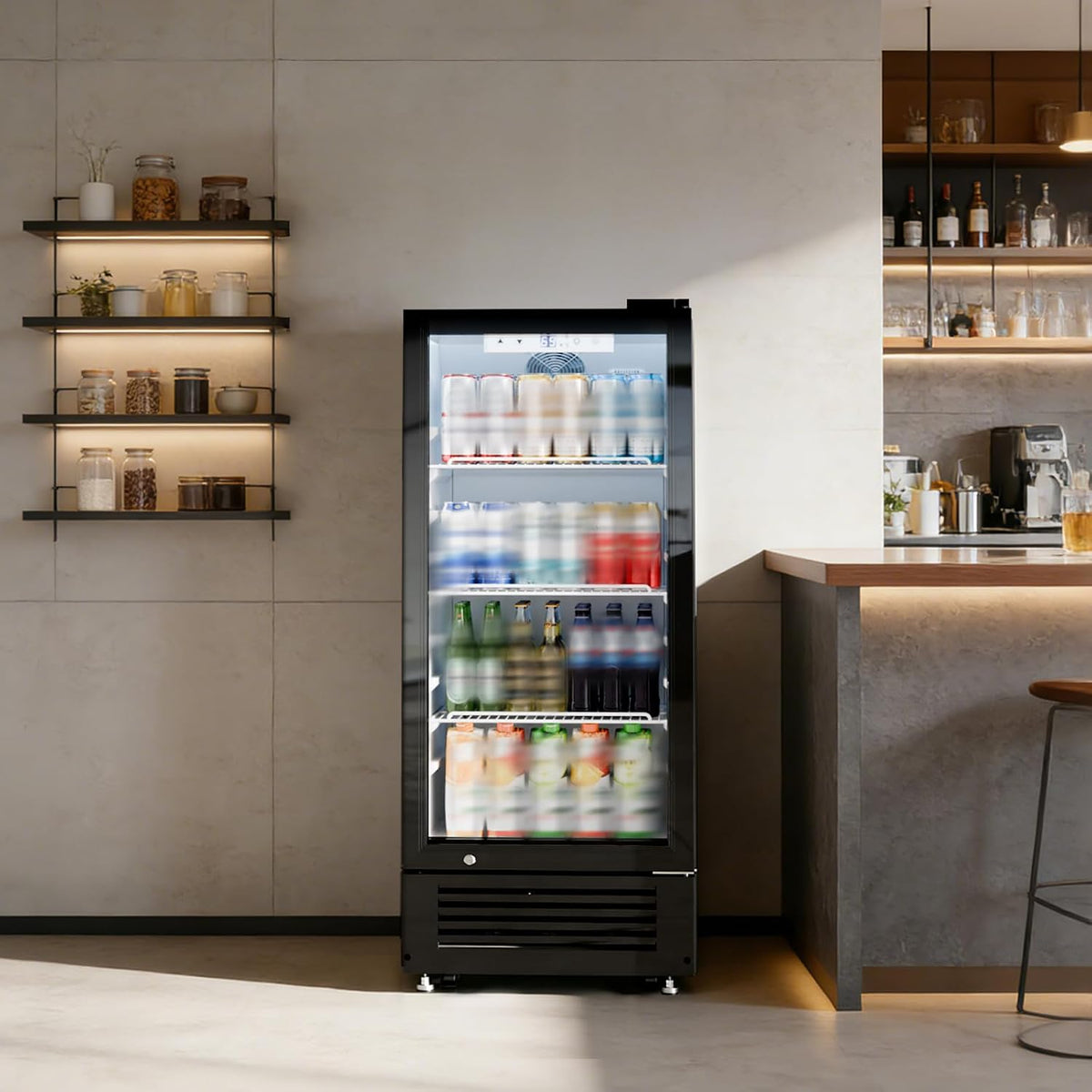 Antarctic Star 6 Cu.Ft. Outdoor Commercial Refrigerator with Glass Door & LED Lighting - ANTARCTIC-STARBeverage Refrigerators