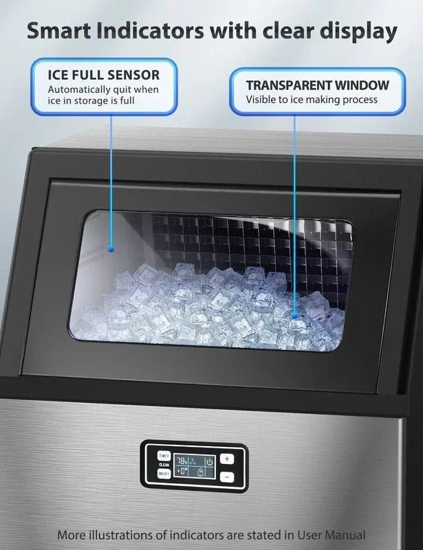 Antarctic Star Commercial Ice Makers Machine Stainless Steel Makers Freestanding - ANTARCTIC - STAR