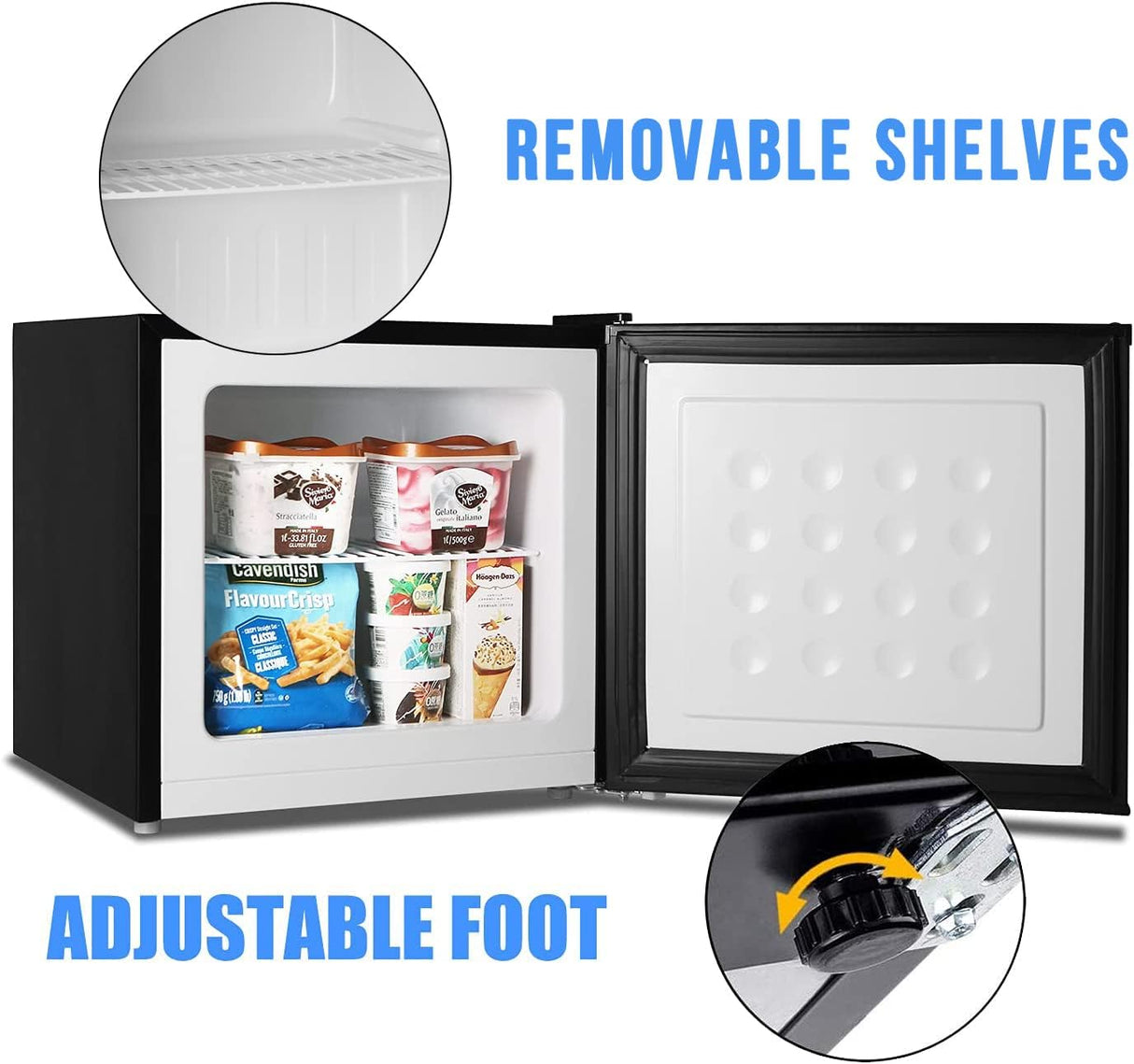 Antarctic Star Mini Upright Freezer - 1.2 cu.ft - ANTARCTIC - STAR
