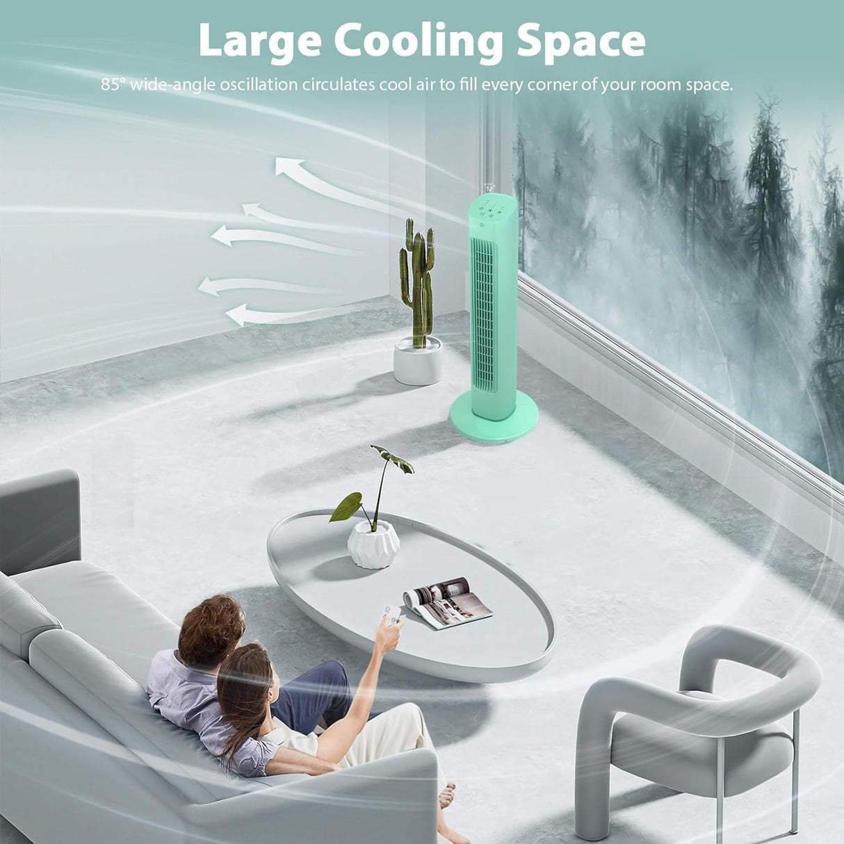 Antarctic Star Tower Fan 360°Oscillating - ANTARCTIC - STAR
