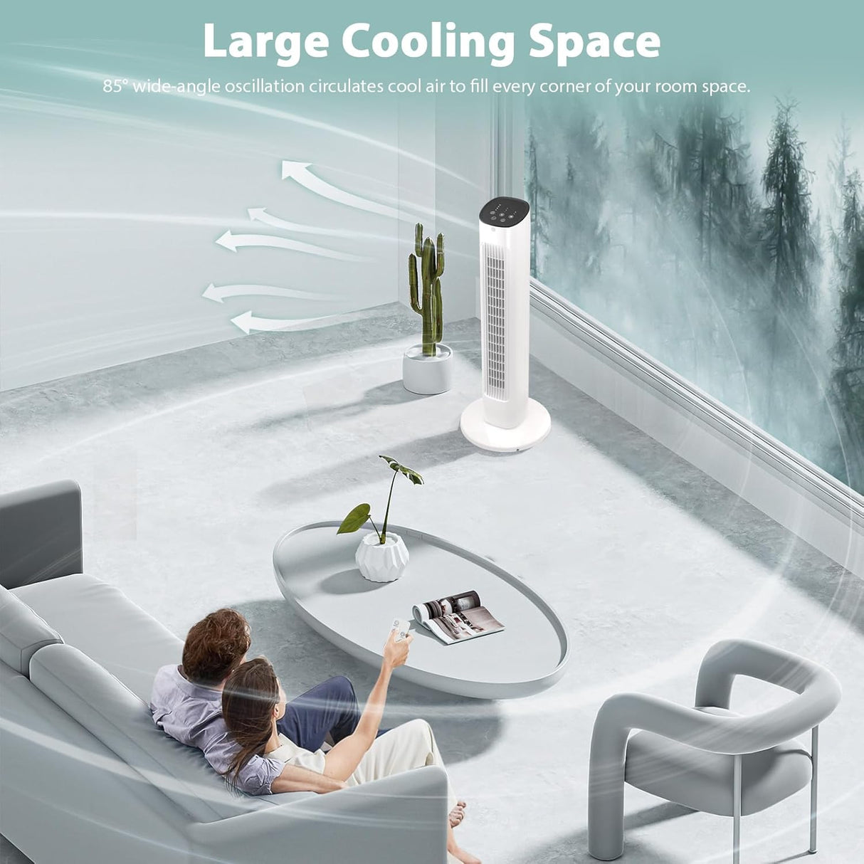 Antarctic Star Tower Fan 360°Oscillating - ANTARCTIC - STAR