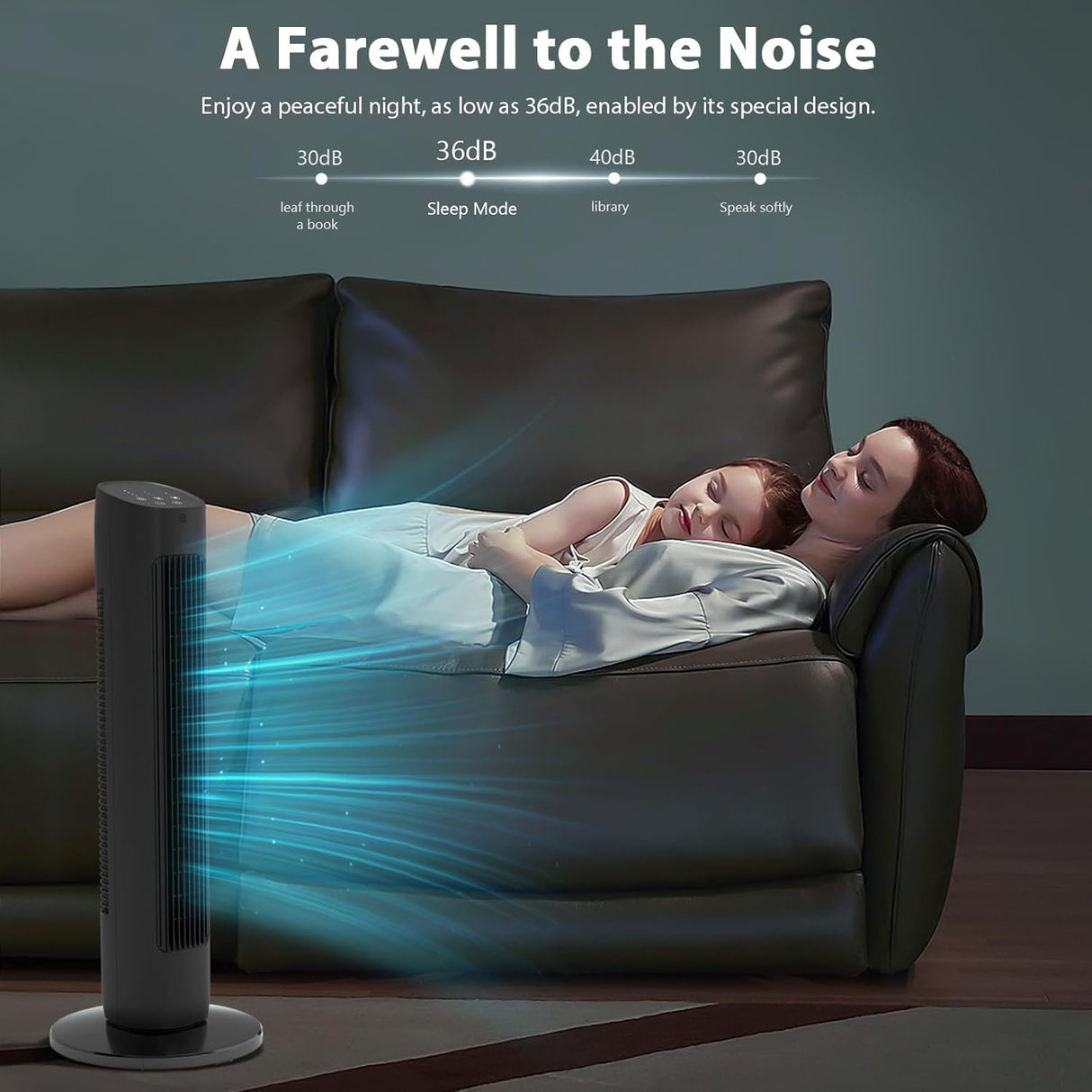 Antarctic Star Tower Fan 360°Oscillating - ANTARCTIC - STAR
