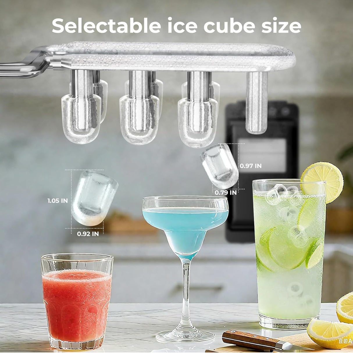 Ice Maker Countertop with 2 Ice Sizes 58212RIM0 - ANTARCTIC - STARice maker