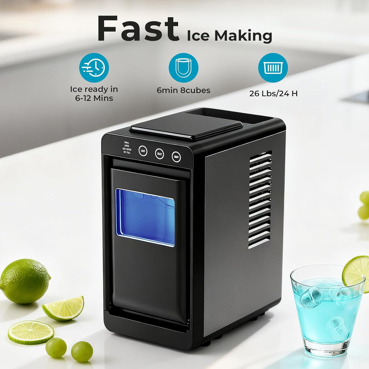 Ice Maker Countertop with 2 Ice Sizes 58212RIM0 - ANTARCTIC - STARice maker