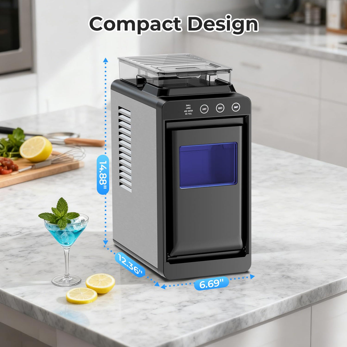 Ice Maker Countertop with 2 Ice Sizes 58212RIM0 - ANTARCTIC - STARice maker