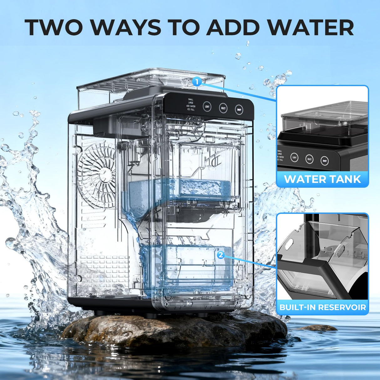 Ice Maker Countertop with 2 Ice Sizes 58212RIM0 - ANTARCTIC - STARice maker