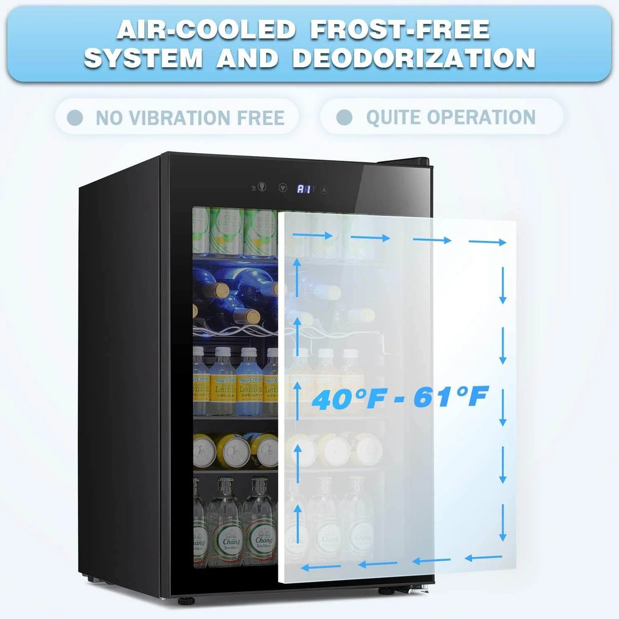 Antarctic Star Mini Beverage Refrigerator 4.4 Cu.Ft