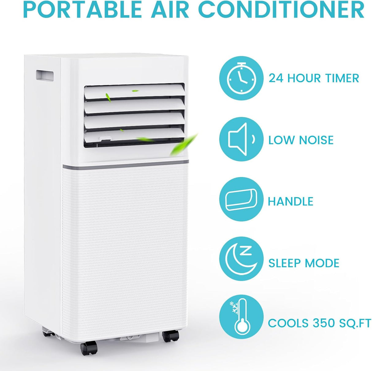 Portable Air Conditioner 8,000 BTU, 3 - in - 1 AC Cooler Dehumidifier Fan with LED Display AC5421 - ANTARCTIC - STARAir Conditioner