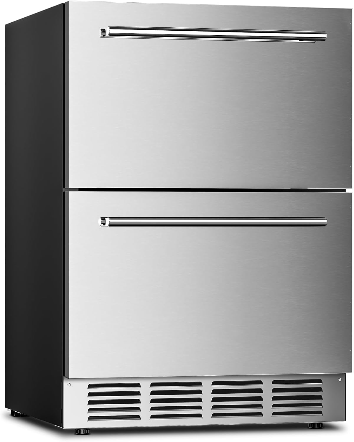 GlideFreezer_Under Counter Refrigerator, 24 Inch Double Drawer Beverage Fridge F58145