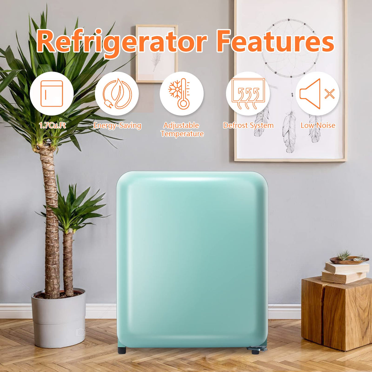 Antarctic Star Compact Refrigerator Mini Fridge for Beverage