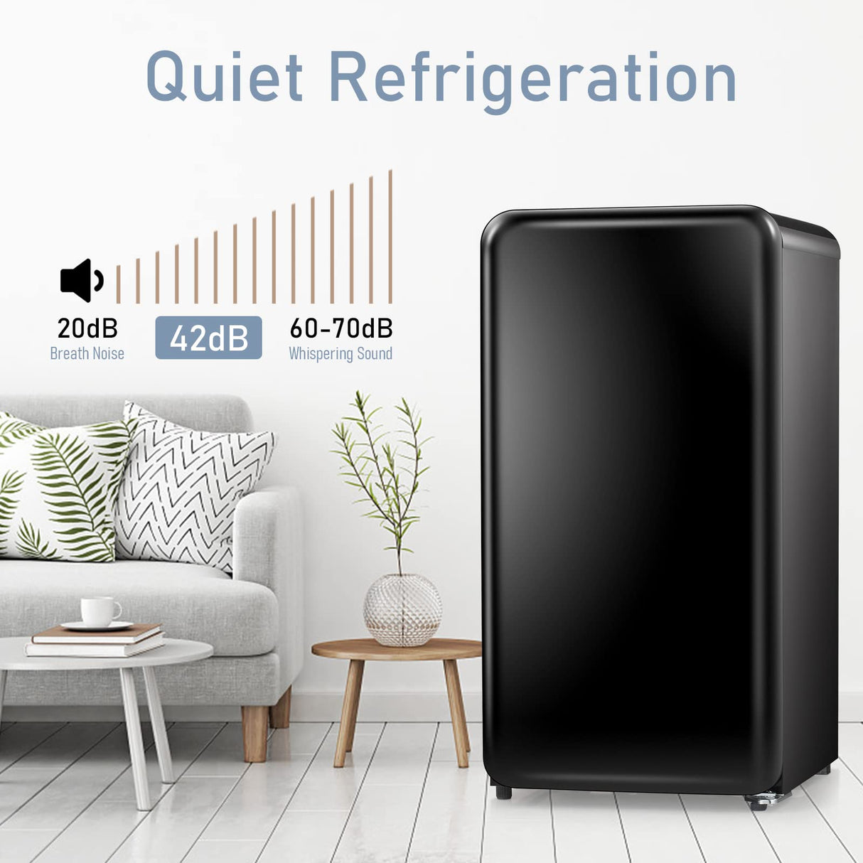 Antarctic Star 3.2Cubic Feet Mini Fridge Compact Refrigerator