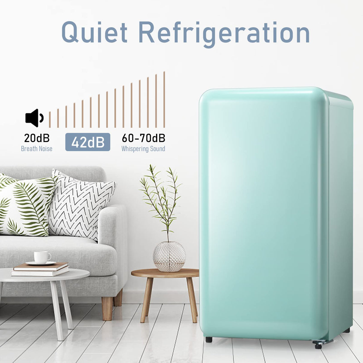 Antarctic Star 3.2Cubic Feet Mini Fridge Compact Refrigerator