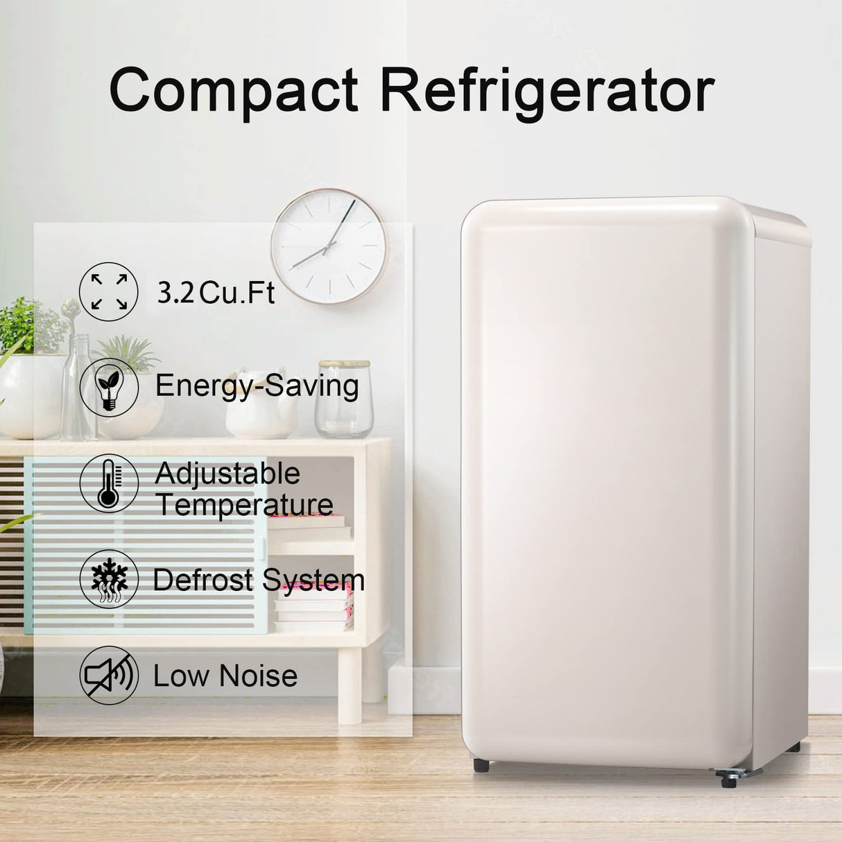 Antarctic Star 3.2Cubic Feet Mini Fridge Compact Refrigerator