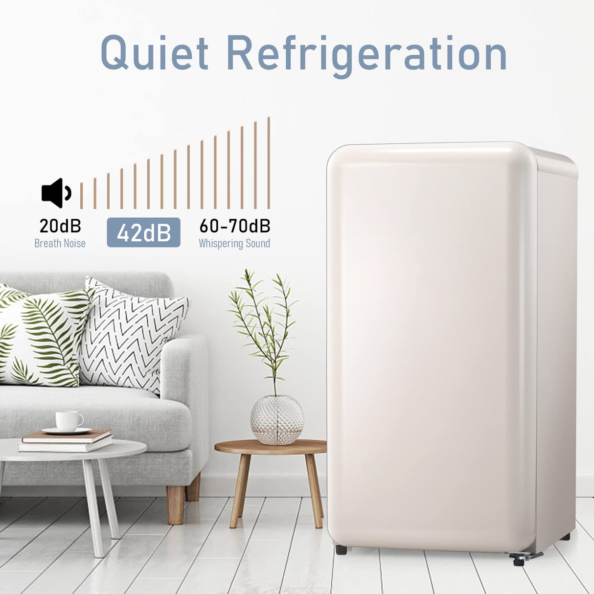 Antarctic Star 3.2Cubic Feet Mini Fridge Compact Refrigerator