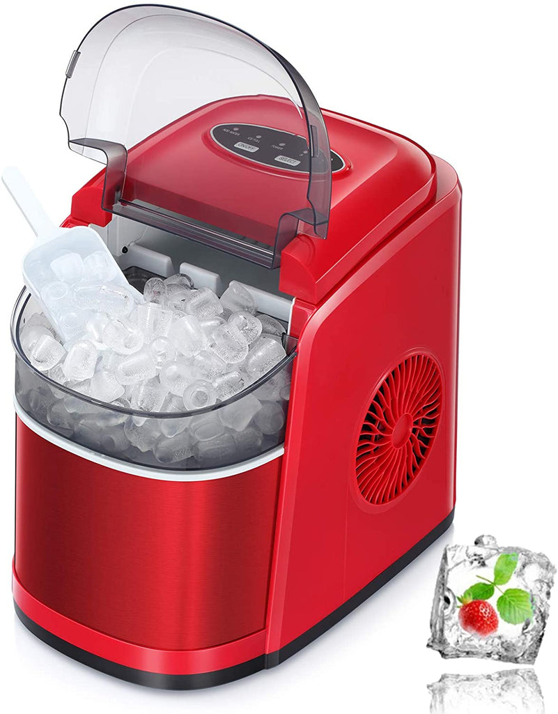  Ice Maker Machine Countertop,Portable Automatic 9 Ice Cubes