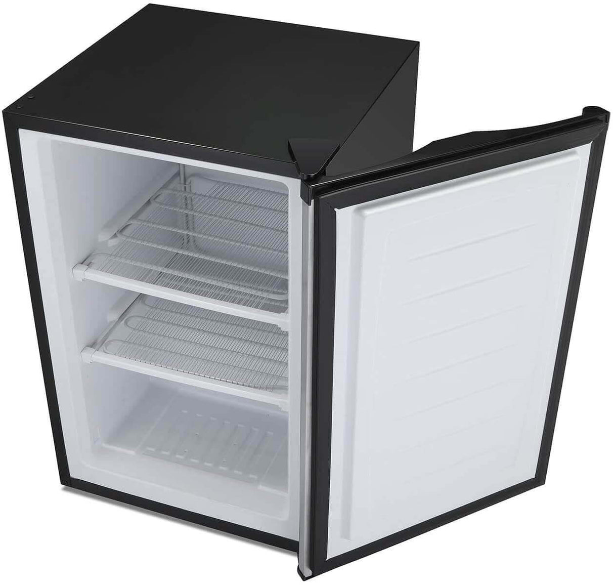 Antarctic Star Compact Chest Upright Freezer Single Door Reversible Stainless Steel Door