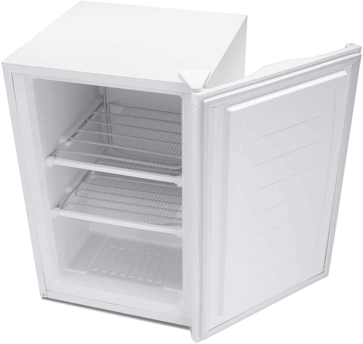 Antarctic Star Compact Chest Upright Freezer Single Door Reversible Stainless Steel Door