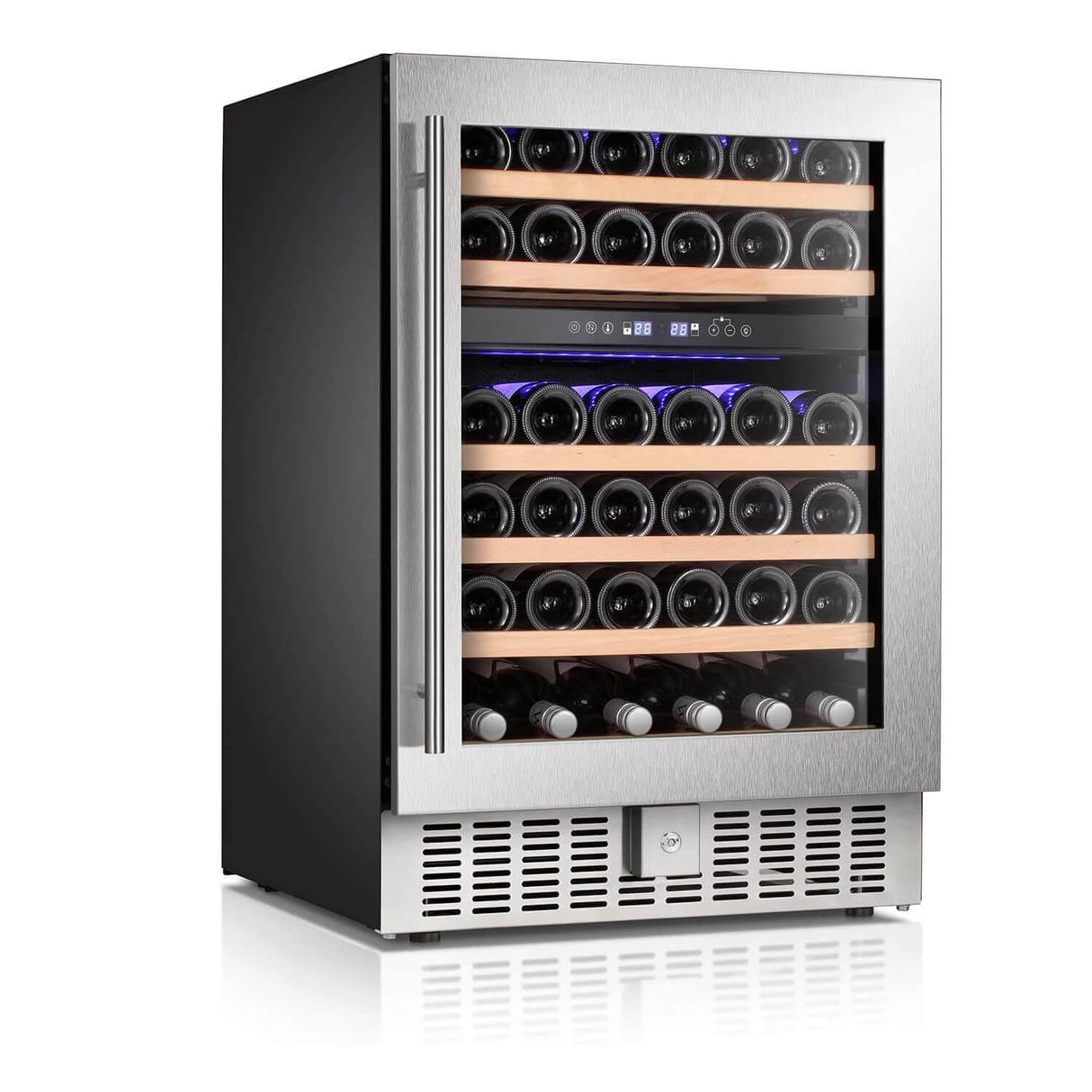 Antarctic Star 24" Wine Cooler Beverage Refrigerator Beer Digital Temperature Memory Glass Door