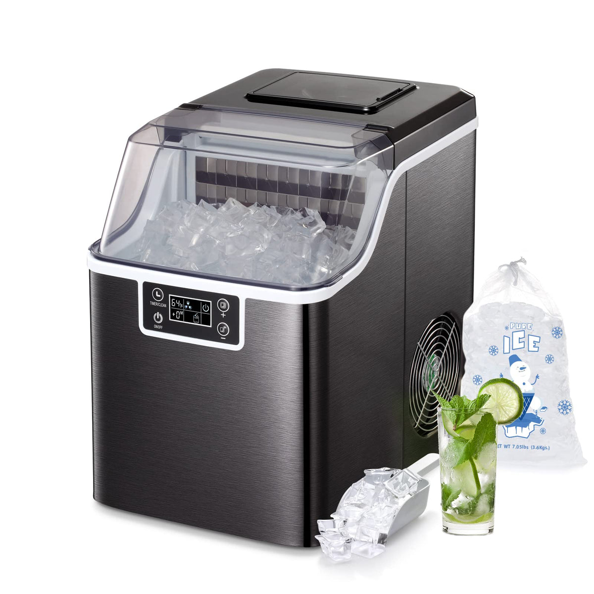 Square Cube Ice Maker Bundles with 300-600 lb Ice Machines - EasyIce