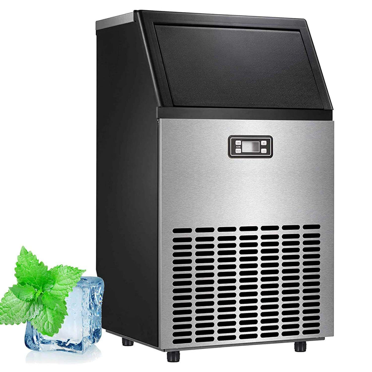 Antarctic Star Commercial Ice Makers Machine Stainless Steel Makers Freestanding