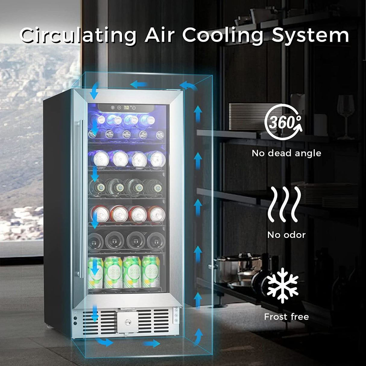 Antarctic Star 2.9 Cu.Ft Beverage Refrigerator Wine Cooler