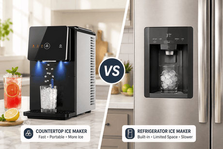 Countertop Ice Maker vs Refrigerator Ice Maker: Which One Is Right for You? - ANTARCTIC-STAR