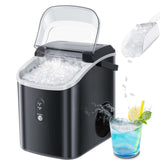 Nugget Countertop Ice Maker with Soft Chewable Ice, 34Lbs/24H, Pebble Portable Ice Machine with Ice Scoop, Self-Cleaning