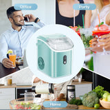 Nugget Countertop Ice Maker with Soft Chewable Ice, 34Lbs/24H, Pebble Portable Ice Machine with Ice Scoop, Self-Cleaning