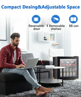 Antarctic-star 1.3 Cu.Ft Beverage Refrigerator Cooler, 12 Bottle 48 Can Mini Fridge for Beer Soda Wines Clear Front Glass Door,Freestanding beverage Small fridge with Adjustable Shelving