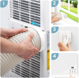 10,000 BTU Portable Air Conditioners with Remote, 4 Modes with Fast Cooling, Sleep Mode, 24H Timer - ANTARCTIC - STARAir Conditioner