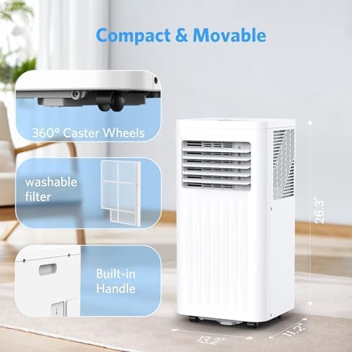 10000 BTUs Portable Air Conditioners with cooling/dehumidification/fan/sleep mode - ANTARCTIC - STARAir Conditioner