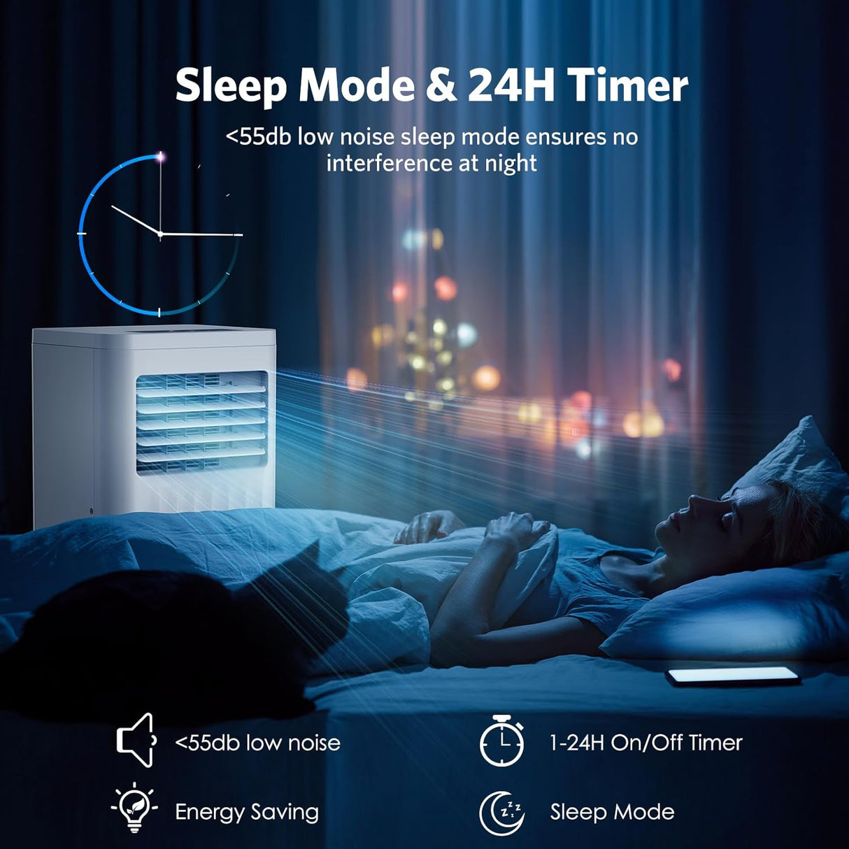 10000 BTUs Portable Air Conditioners with cooling/dehumidification/fan/sleep mode - ANTARCTIC - STARAir Conditioner
