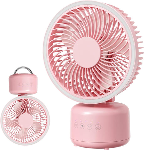 12 Inch 4-in-1 Desktop Fan, 16.4ft/s Quiet Airflow | 330° Oscillating - ANTARCTIC-STARDesktop Fan