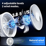 12 Inch 4-in-1 Desktop Fan, 16.4ft/s Quiet Airflow | 330° Oscillating - ANTARCTIC-STARDesktop Fan